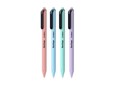 Ручка шариковая автоматическая Instinct, 0,7мм, синяя, корпус ассорти